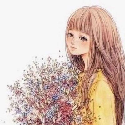 高清好看的插画情侣头像一男一女图片 情侣头像韩国插画情侣