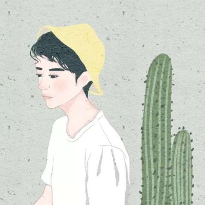 高清好看的插画情侣头像一男一女图片 情侣头像韩国插画情侣
