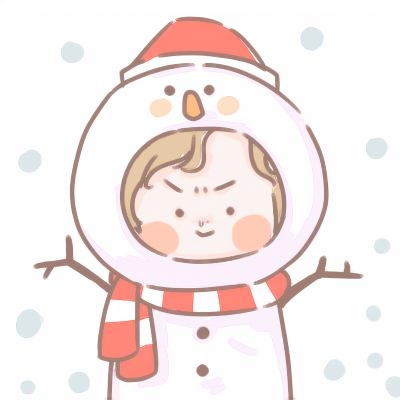 高清戴圣诞帽的圣诞动漫情侣头像图片 卡通圣诞节情侣头像