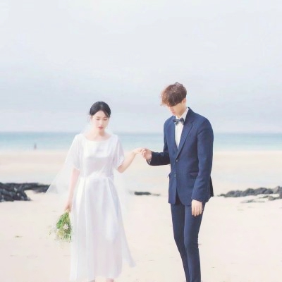 高清好看穿婚纱的情侣头像两张图片 婚纱情侣头像一对两张