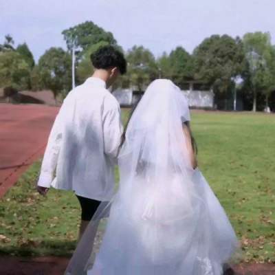 高清好看穿婚纱的情侣头像两张图片 婚纱情侣头像一对两张