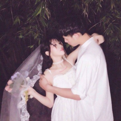 高清好看穿婚纱的情侣头像两张图片 婚纱情侣头像一对两张