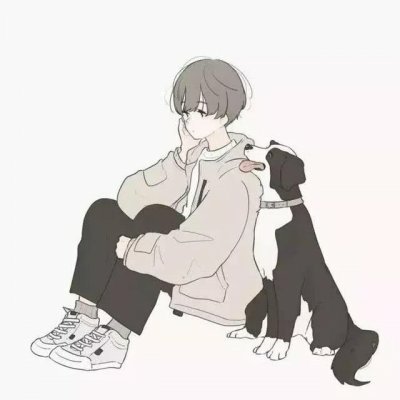 高清好看简单的情侣漫画qq头像一对两张图片 qq头像情侣漫画两张