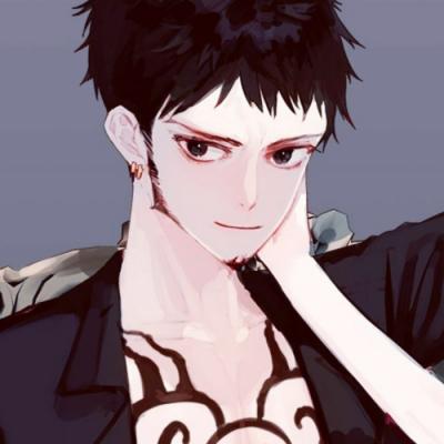 情头卡通一男一女两张,高清帅气的帅气的情侣头像两张动漫图片