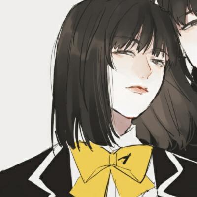 情头卡通一男一女两张,高清帅气的帅气的情侣头像两张动漫图片