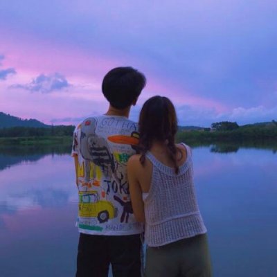 落日夕阳情侣头像,高清唯美好看的夕阳情侣头像一对两张