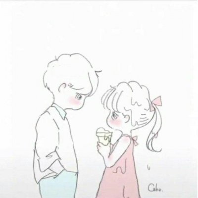 卖萌撒娇吃醋只想对你一个人 情侣头像漫画可爱卖萌