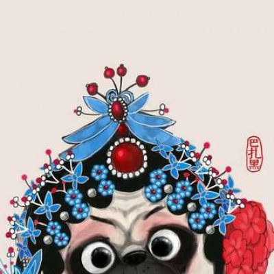 高清好看的网红吾皇和巴扎黑情头图片 吾皇巴扎黑情侣头像