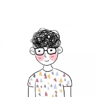 高清好看手绘的简约情头黑白 情头简约手绘黑白