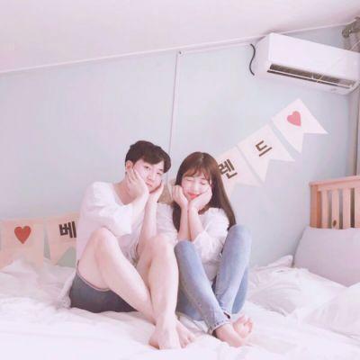 高清好看的情侣头像潮流韩版两张图片 韩版情侣头像一对两张