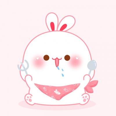 高清好看互相示爱的卡通微信情侣头像 微信情侣头像卡通呆萌