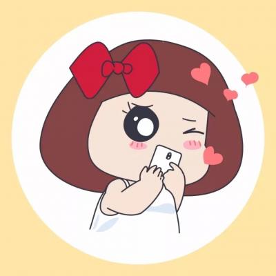 高清好看互相示爱的卡通微信情侣头像 微信情侣头像卡通呆萌
