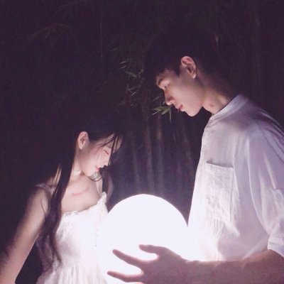 情侣秘意式的优雅与浪漫 夜色竹林浪漫情侣头像