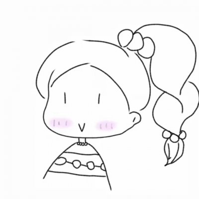 高清好看的爱小女孩简笔画头像图片 简笔画可爱小女孩头像