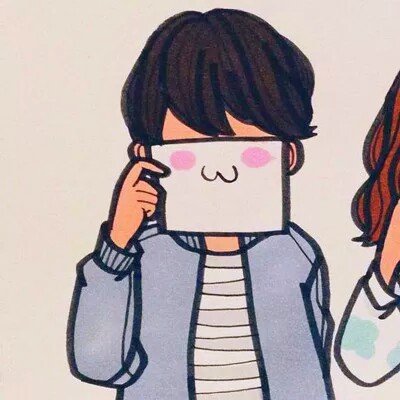 高清好看的情侣qq头像卡通呆萌图片 qq头像情侣卡通可爱