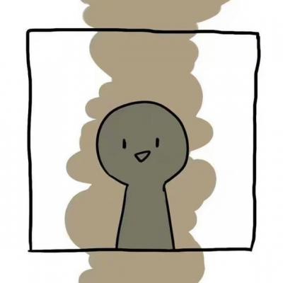 高清好看的方框小人情侣头像图片 方框简笔小人情侣头像