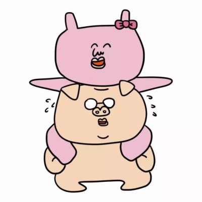高清可爱的搞怪卡通情侣头像图片 搞怪情侣头像一男一女