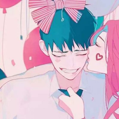 高清好看的动漫情侣头像两张一组 动漫情头男女两张