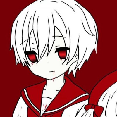 高清丧气的二次元病娇黑化情侣头像 病娇情侣头像一对两张