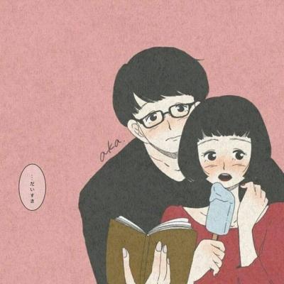 高清温暖的二次元暖心情侣头像 暖心漫画情侣头像