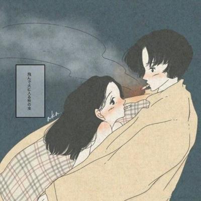 高清温暖的二次元暖心情侣头像 暖心漫画情侣头像