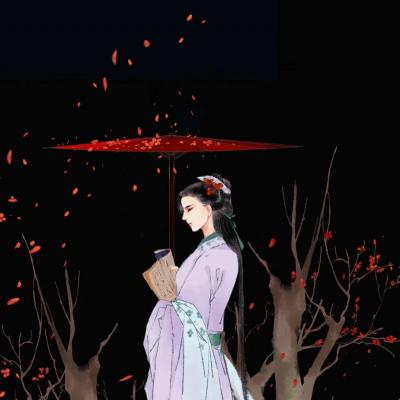 高清唯美的动漫古风情侣头像一对 二次元古风情侣头像一男一女