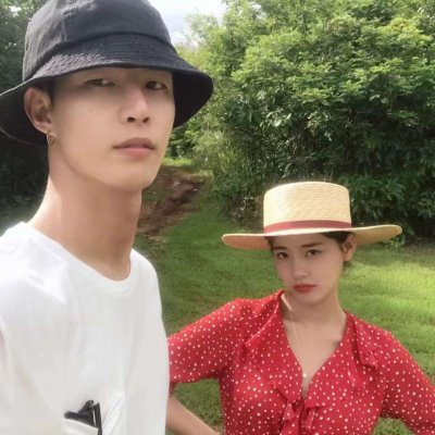 高清很潮两张一组的真人情头 高清版情头真人