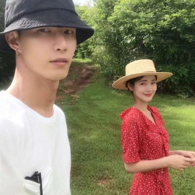 高清很潮两张一组的真人情头 高清版情头真人
