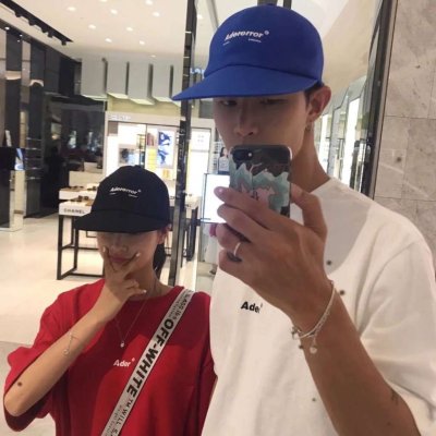 高清很潮两张一组的真人情头 高清版情头真人