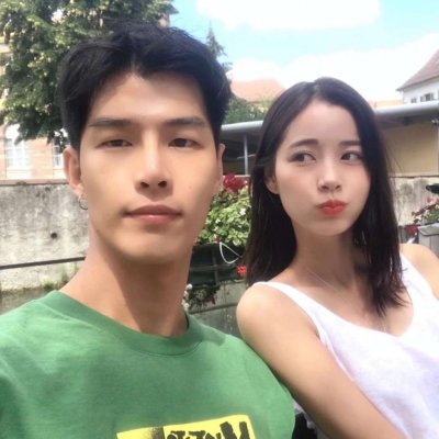 高清很潮两张一组的真人情头 高清版情头真人
