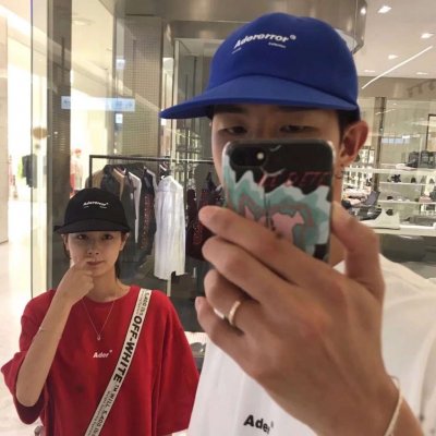 高清很潮两张一组的真人情头 高清版情头真人