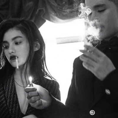 高清很潮两张一组的真人情头 高清版情头真人