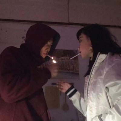 高清很潮两张一组的真人情头 高清版情头真人