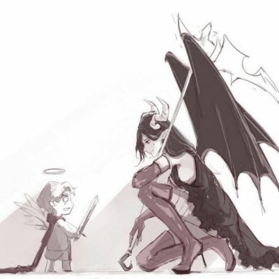 高清好看的魔女养成系列情侣图片头像 情侣头像魔女系