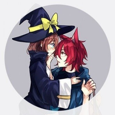 高清好看的魔女养成系列情侣图片头像 情侣头像魔女系