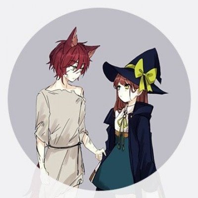 高清好看的魔女养成系列情侣图片头像 情侣头像魔女系