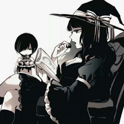 高清好看的魔女养成系列情侣图片头像 情侣头像魔女系