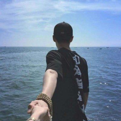 唯美好看的海边情头男女各一张 海边情头一对两张