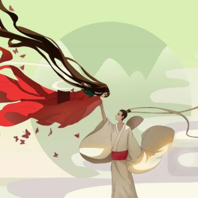 高清绝美的分开的两张古风情侣头像 绝美古风情侣头像两张