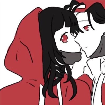高清好看的二次元情头一对一男一女 动漫情头一男一女两张