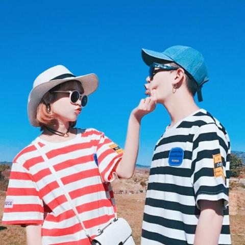 高清小清新画风唯美情侣头像图片 情侣头像清纯阳光一对