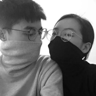 独一无二的高清情侣头像黑白图片 黑白情侣头像高清