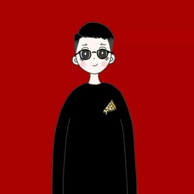 高清好看红色系创意卡通情侣头像图片