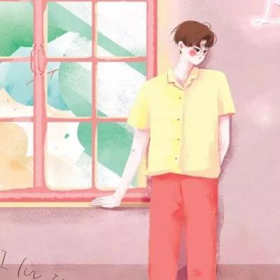 4组高清好看的简单漫画情侣头像图片