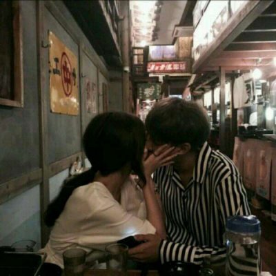 高清甜蜜恩爱的真人情侣头像一对两张