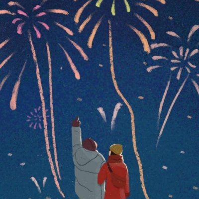 高清好看温暖的动漫情侣头像 漫画情侣头像一对两张