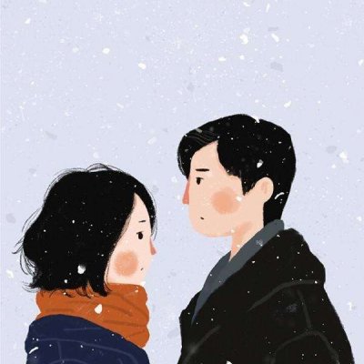 高清好看温暖的动漫情侣头像 漫画情侣头像一对两张