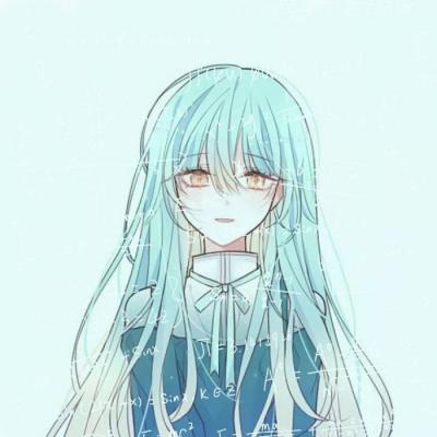 高清带有数学公式动漫情侣头像一对 带有公式的动漫情侣头像