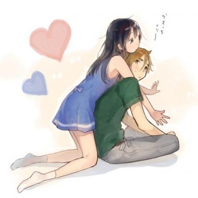 高清可爱超萌卡通情侣头像一男一女 情侣头像一男一女卡通