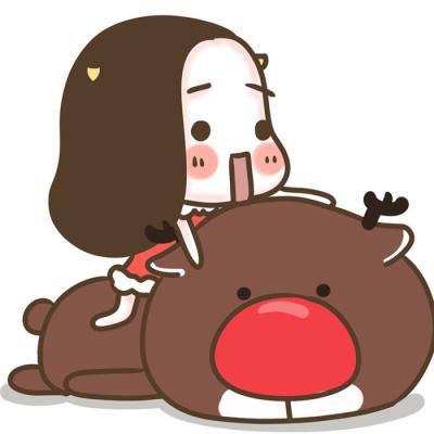 呆萌可爱的牛轰轰情侣头像高清 牛轰轰情侣头像一对